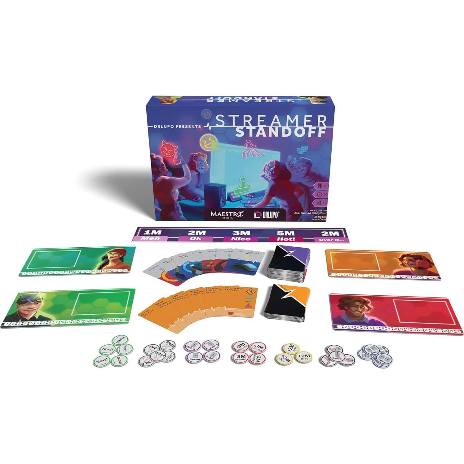 Juego de Mesa Enfrentamiento de Streamers - Maestro Media