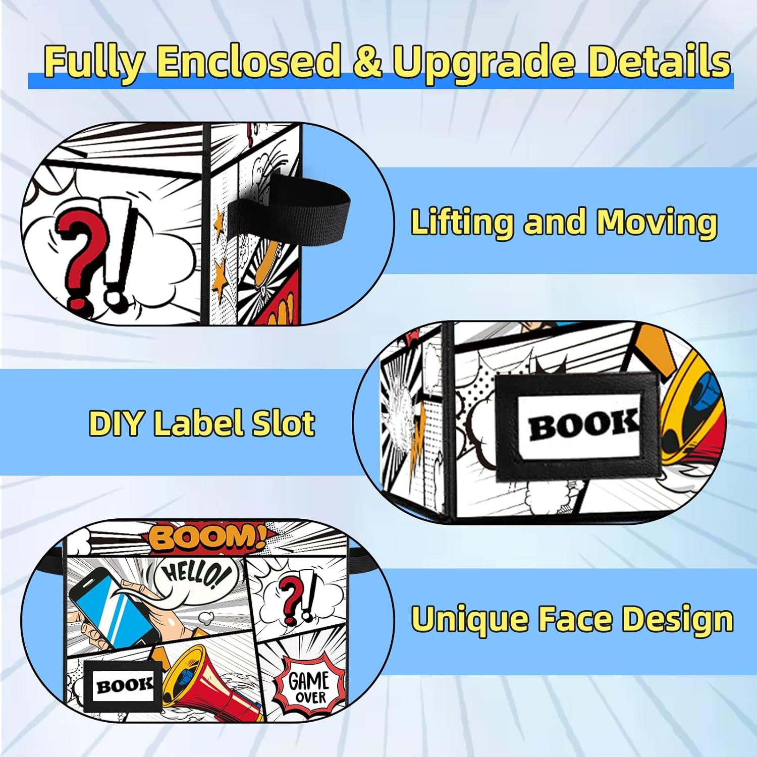 Caja de Almacenamiento de Cómics YNSZAS 40.1x19.8x30 cm Plegable