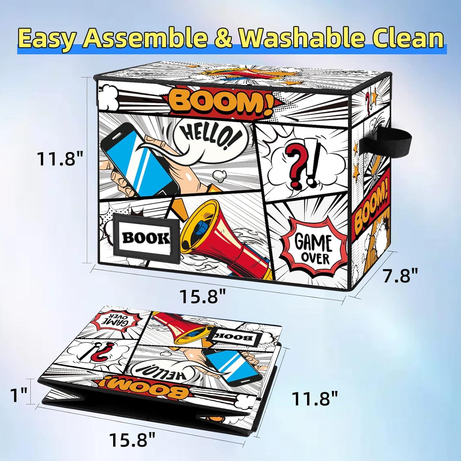 Caja de Almacenamiento de Cómics YNSZAS 40.1x19.8x30 cm Plegable