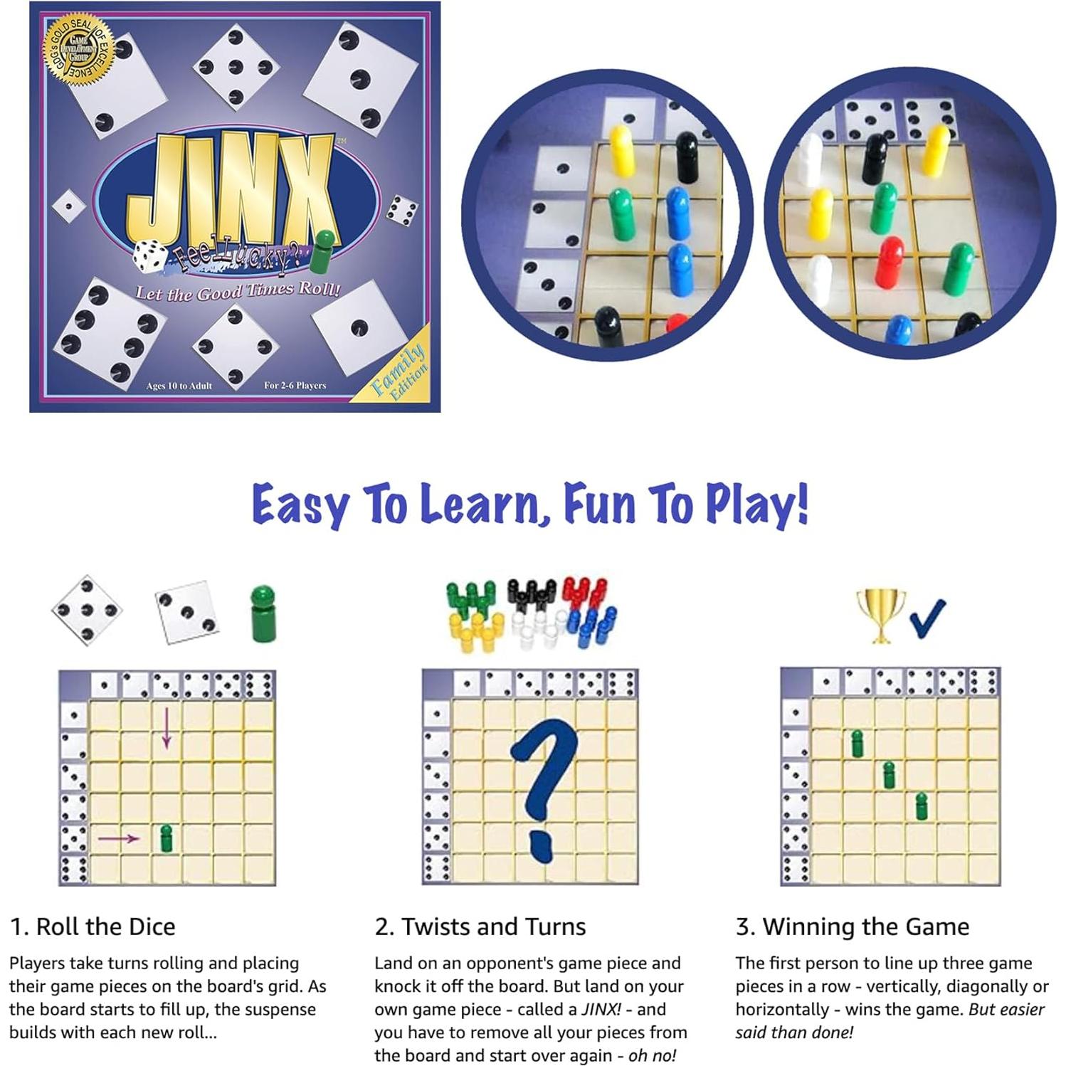 Juego de Mesa JINX - Diversión Rápida para 2-6 Jugadores