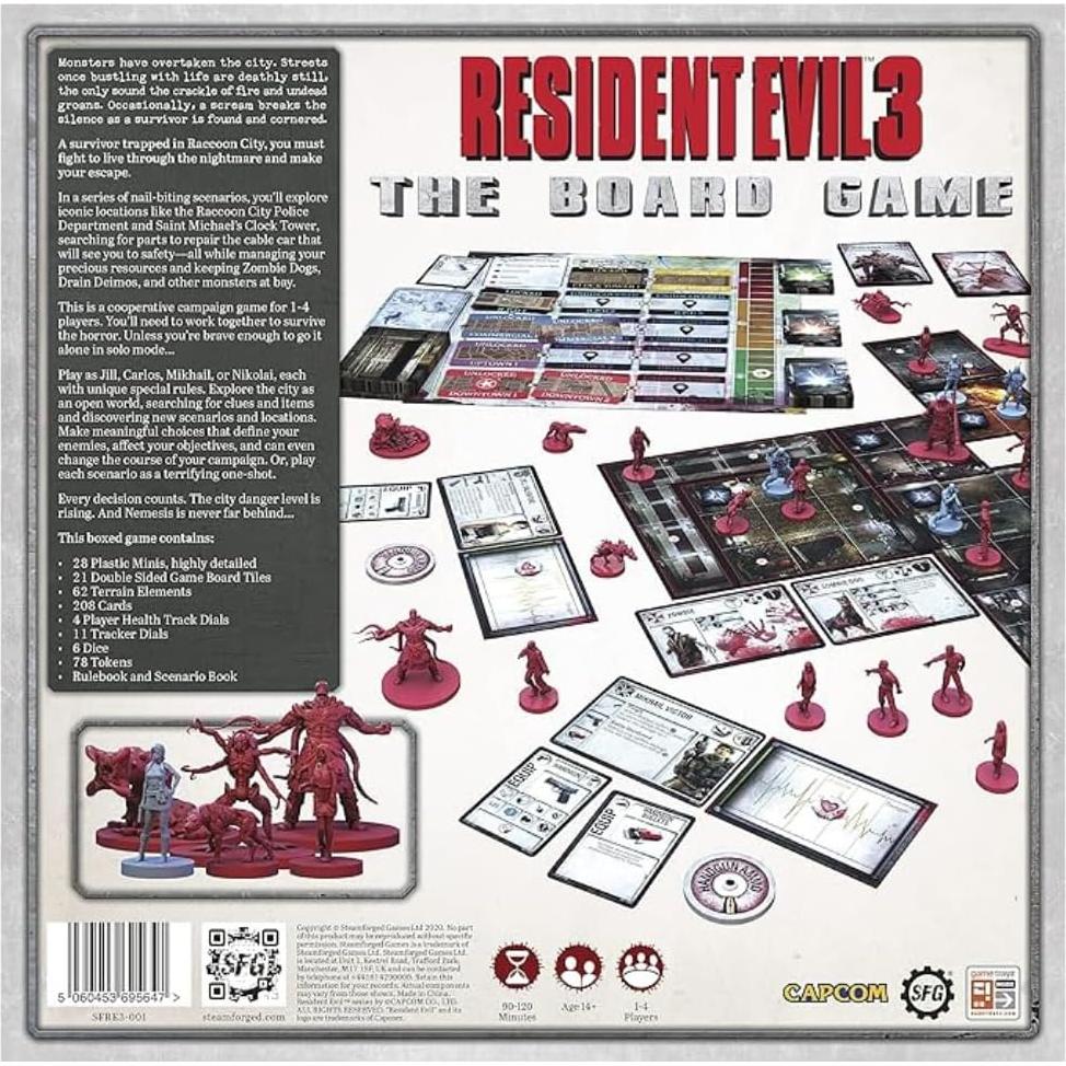 Resident Evil 3: El Juego de Mesa Base - Steamforged Games