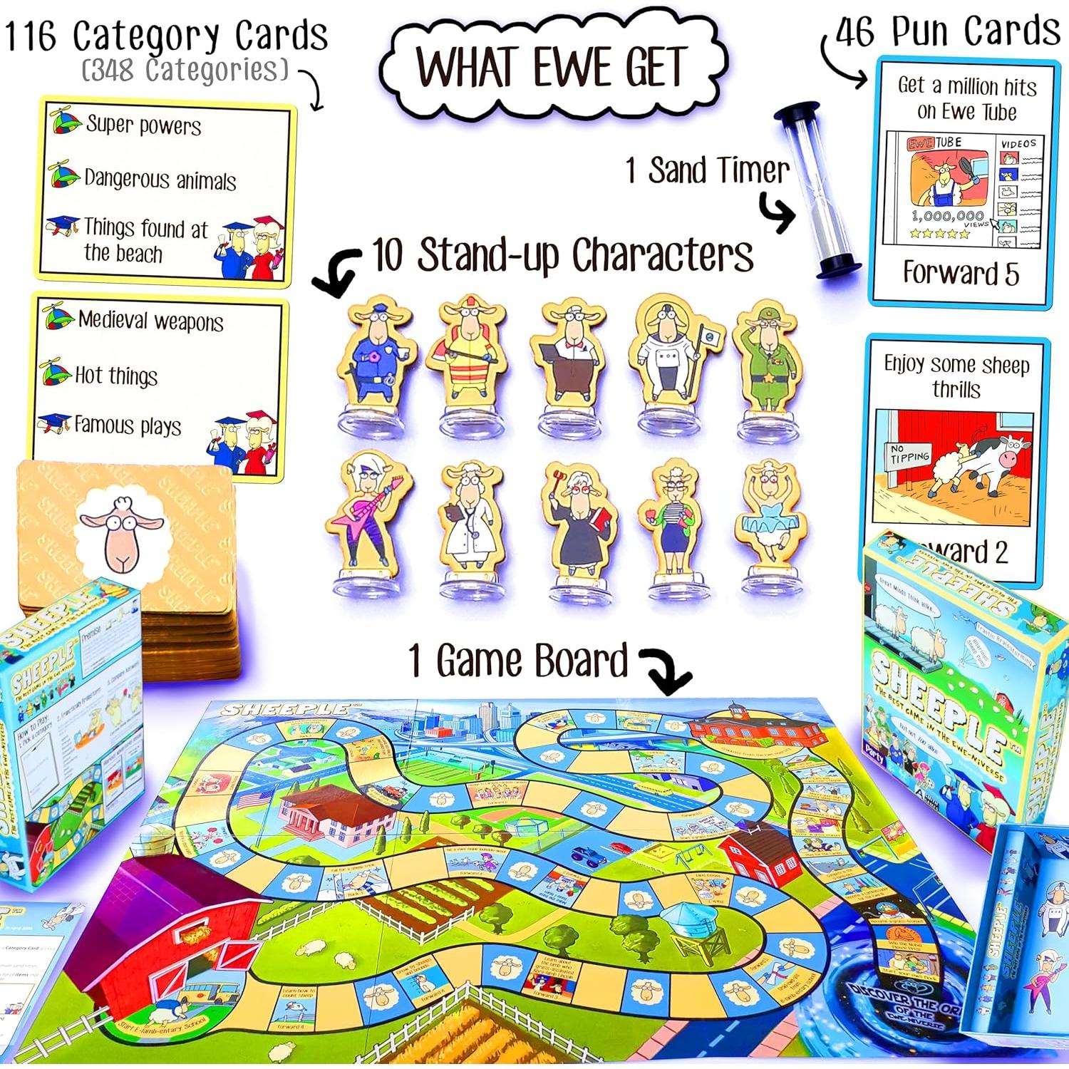 Juego de Mesa SHEEPLE - Diversión Familiar para 3-12 Jugadores