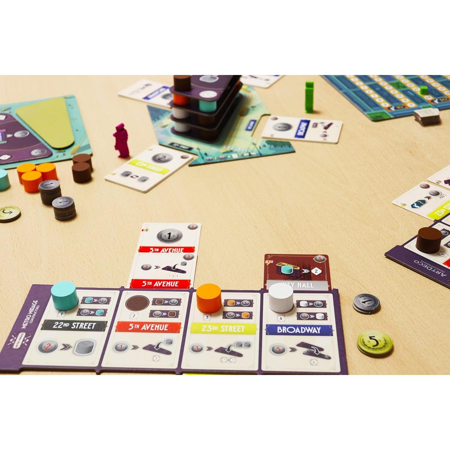 Juego de Mesa Flatiron Ludonova - Estrategia Arquitectónica 1-2 Jugadores