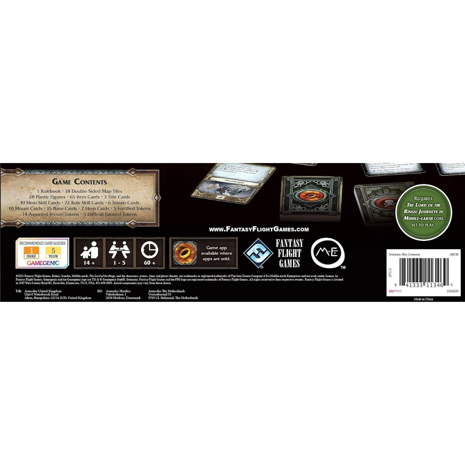 Expansión Guerra en Expansión - Las Crónicas de la Tierra Media - Juego de Aventura 1-5 Jugadores