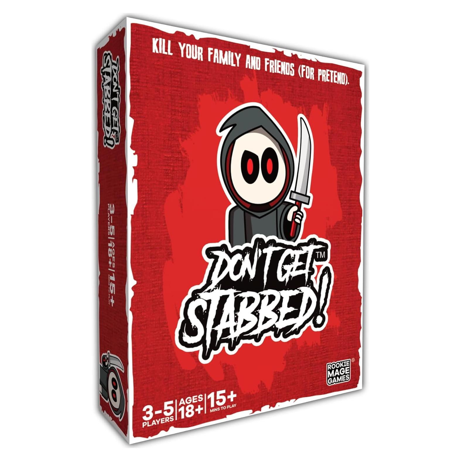 Juego de cartas de terror No te apuñalen! - Rookie Mage Games