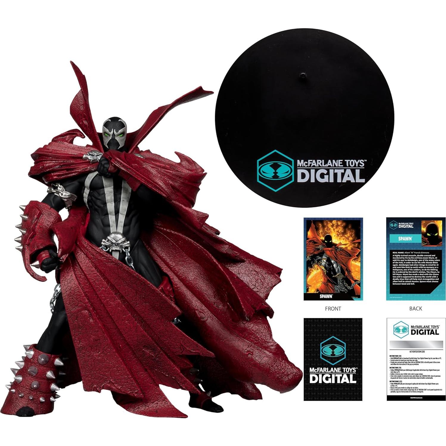 Figura McFarlane Toys Spawn 1:7 30 Aniversario con Coleccionable Digital