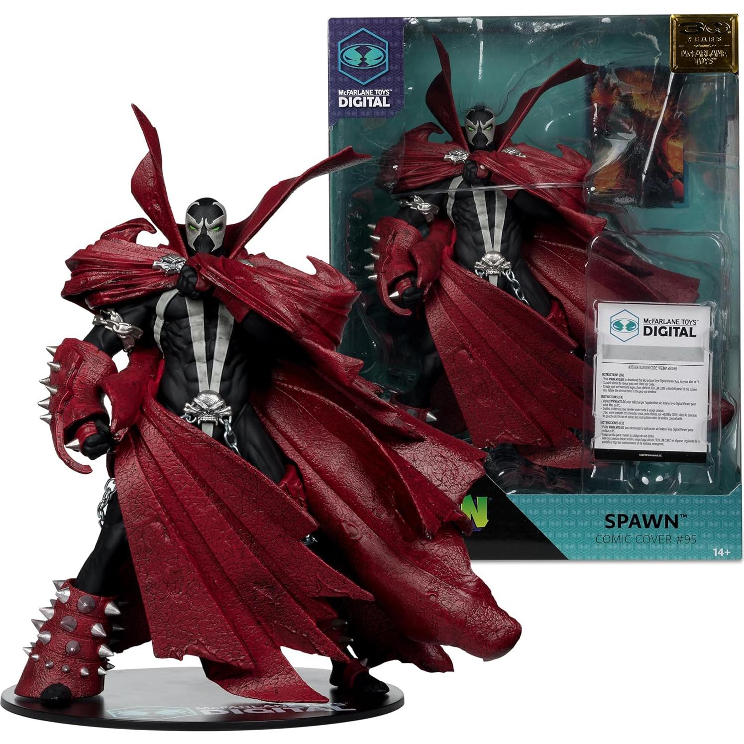 Figura McFarlane Toys Spawn 1:7 30 Aniversario con Coleccionable Digital
