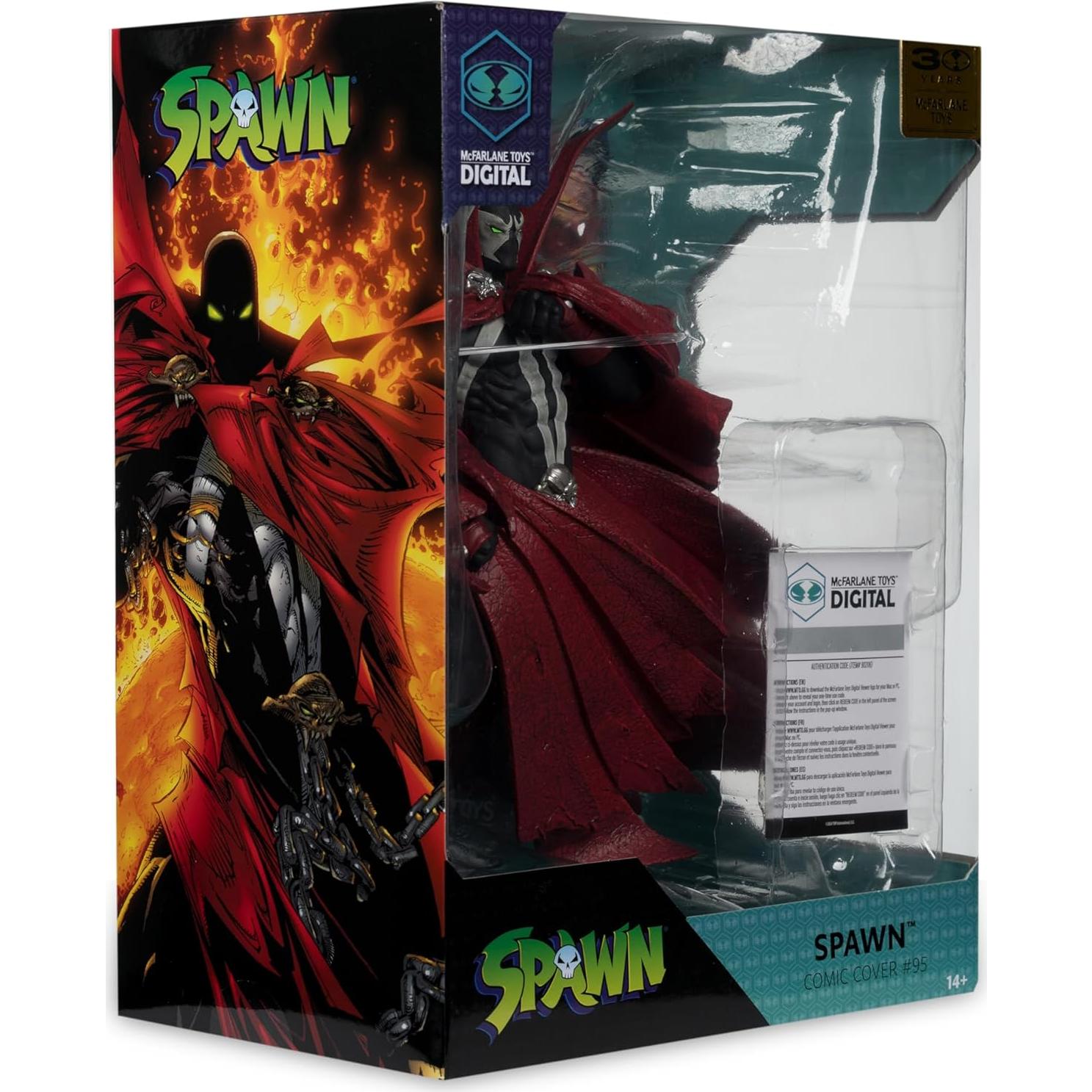 Figura McFarlane Toys Spawn 1:7 30 Aniversario con Coleccionable Digital