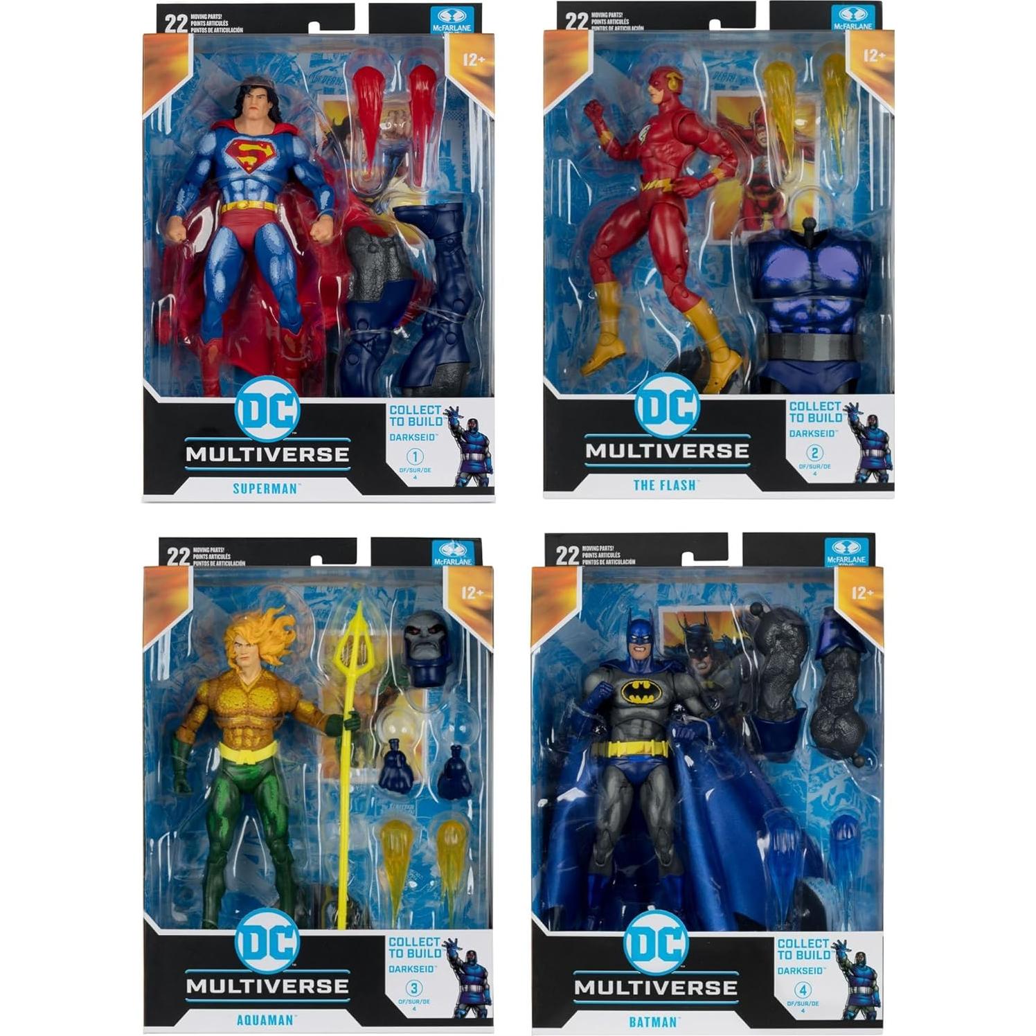Paquete de Figuras de Acción McFarlane Toys DC Multiverse 4 Piezas