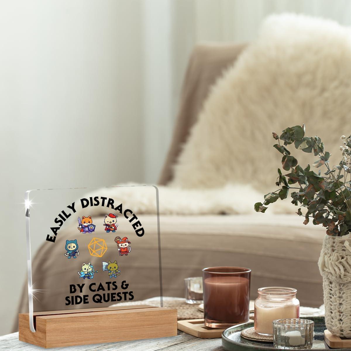 Cartel Decorativo DND WEZADUK 10.16 cm Acrílico y Madera