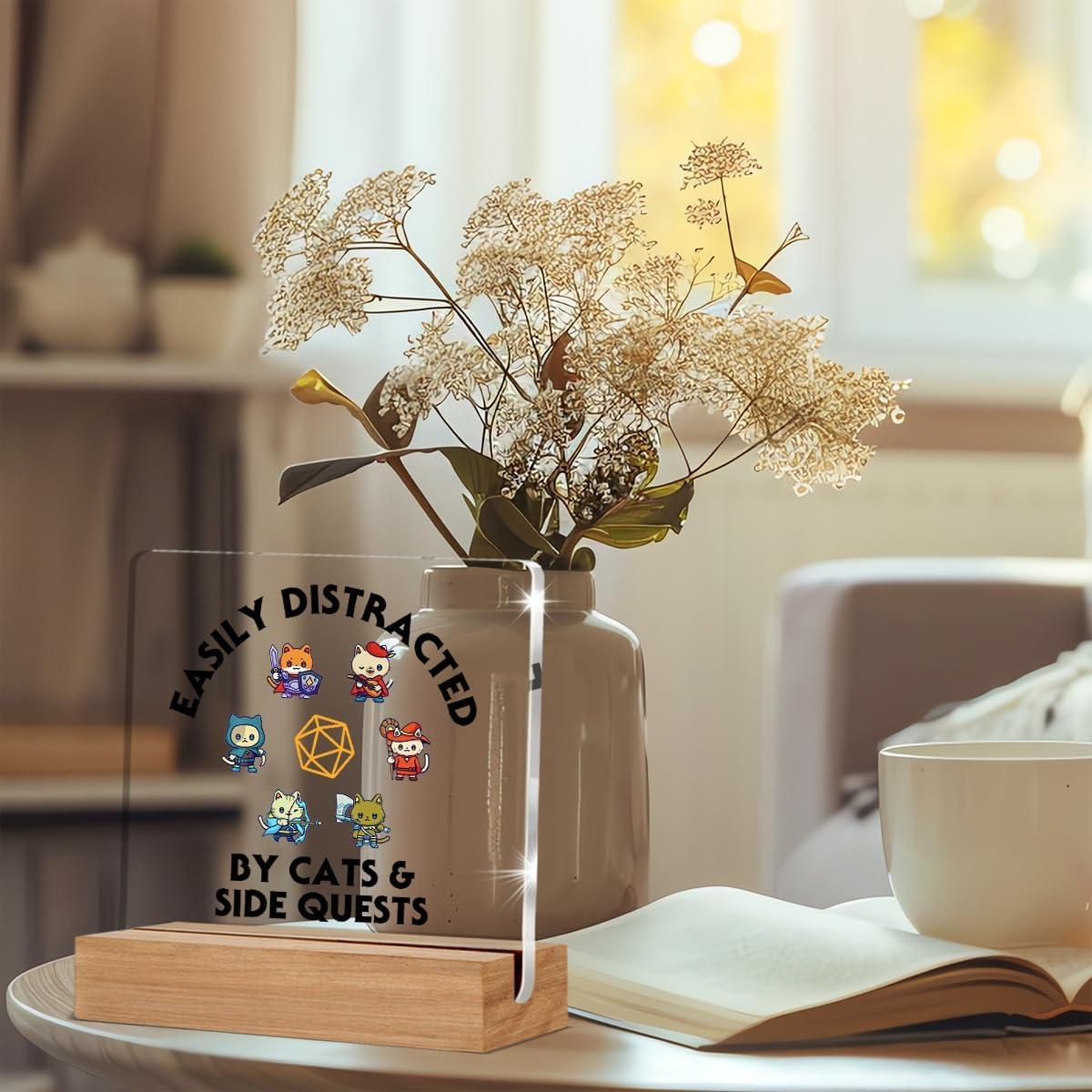 Cartel Decorativo DND WEZADUK 10.16 cm Acrílico y Madera