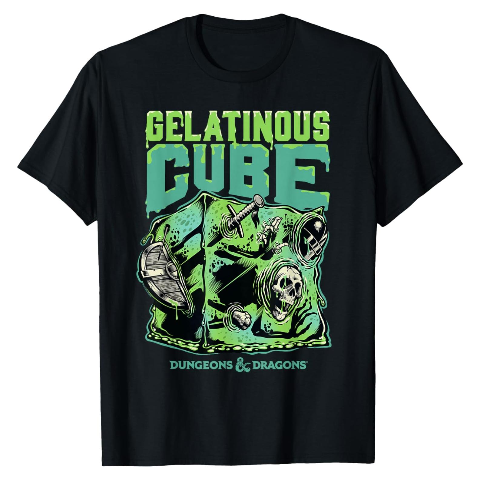 Camiseta Dungeons & Dragons Cubo Gelatinoso Ácido 100% Algodón