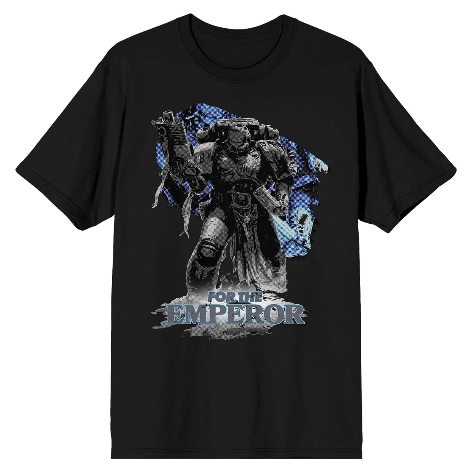 Camiseta de Cuello Redondo Utramarines Warhammer 40000 Negra