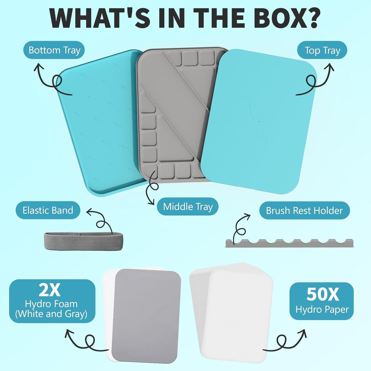 Paleta Húmeda para Pintura de Miniaturas FUNKYLEE TSB-WHITE