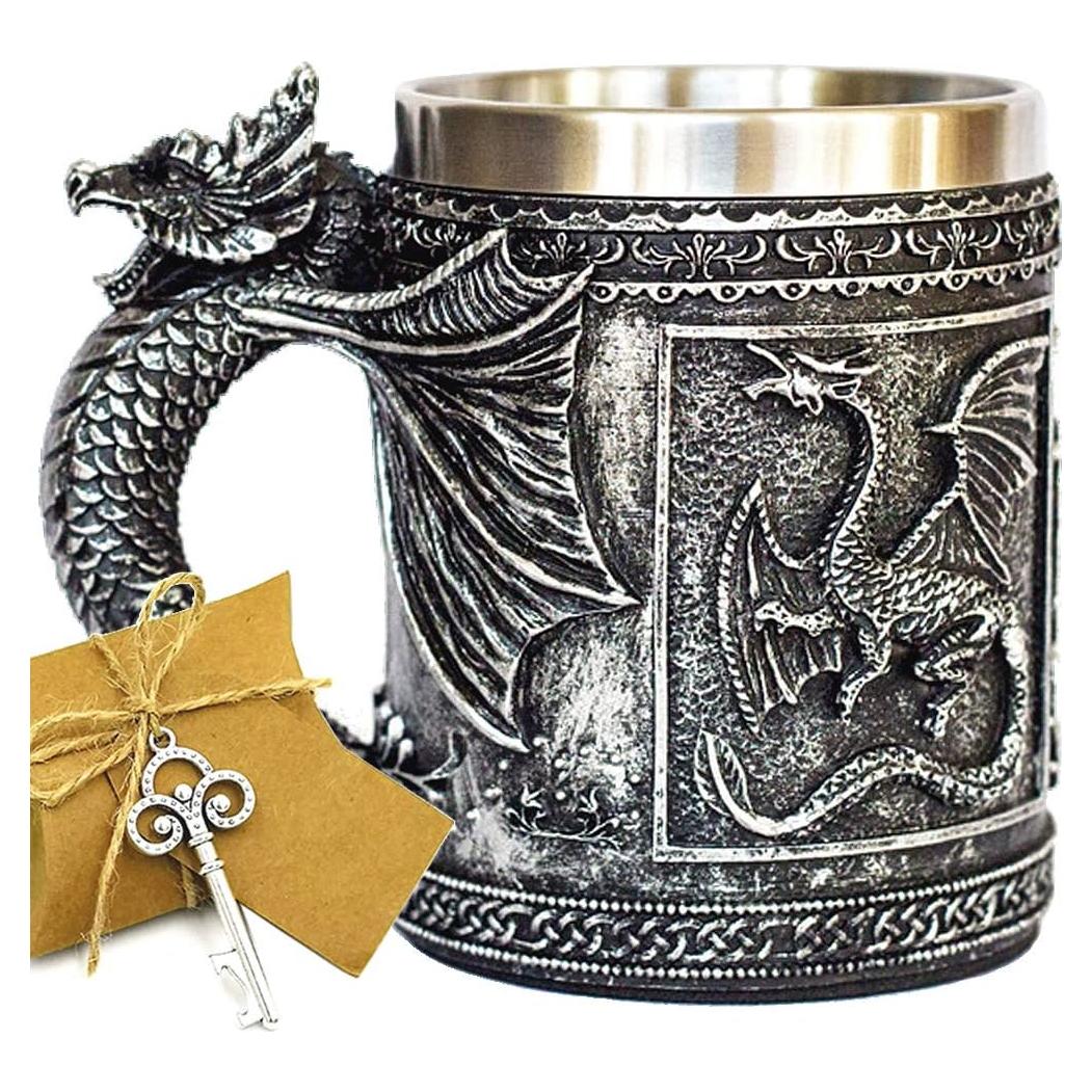 Taza Medieval de Dragón LitLife 368ml para Bebidas Calientes
