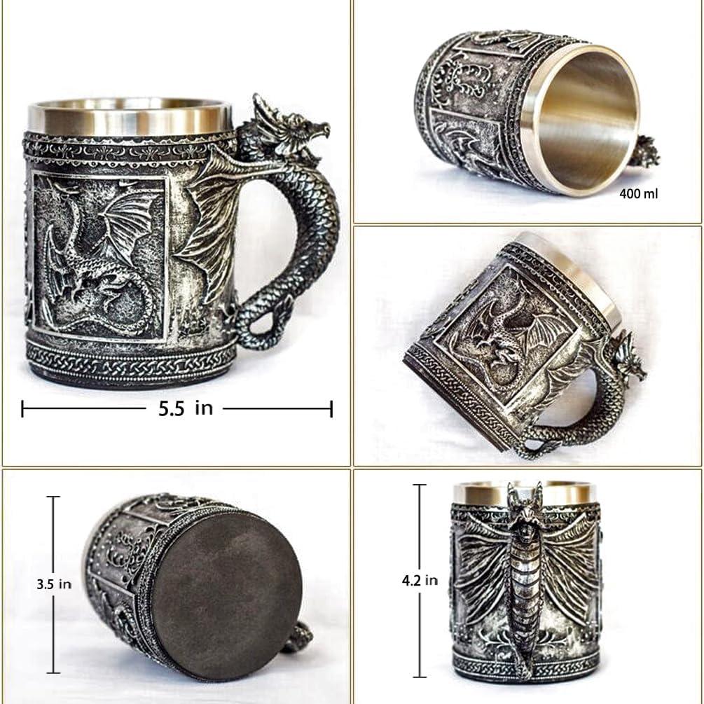 Taza Medieval de Dragón LitLife 368ml para Bebidas Calientes