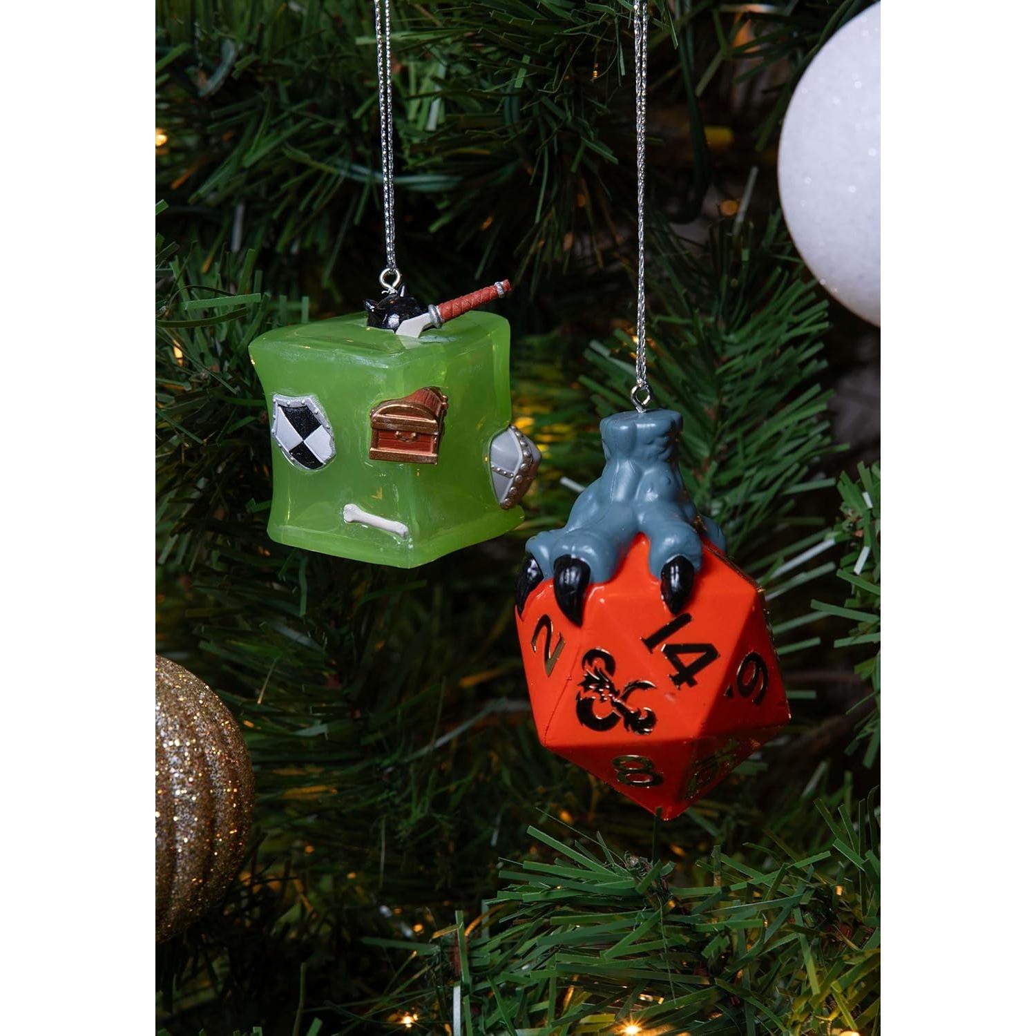 Set de 2 Dados y Cubo Gelatinoso Dungeons and Dragons Kurt Adler