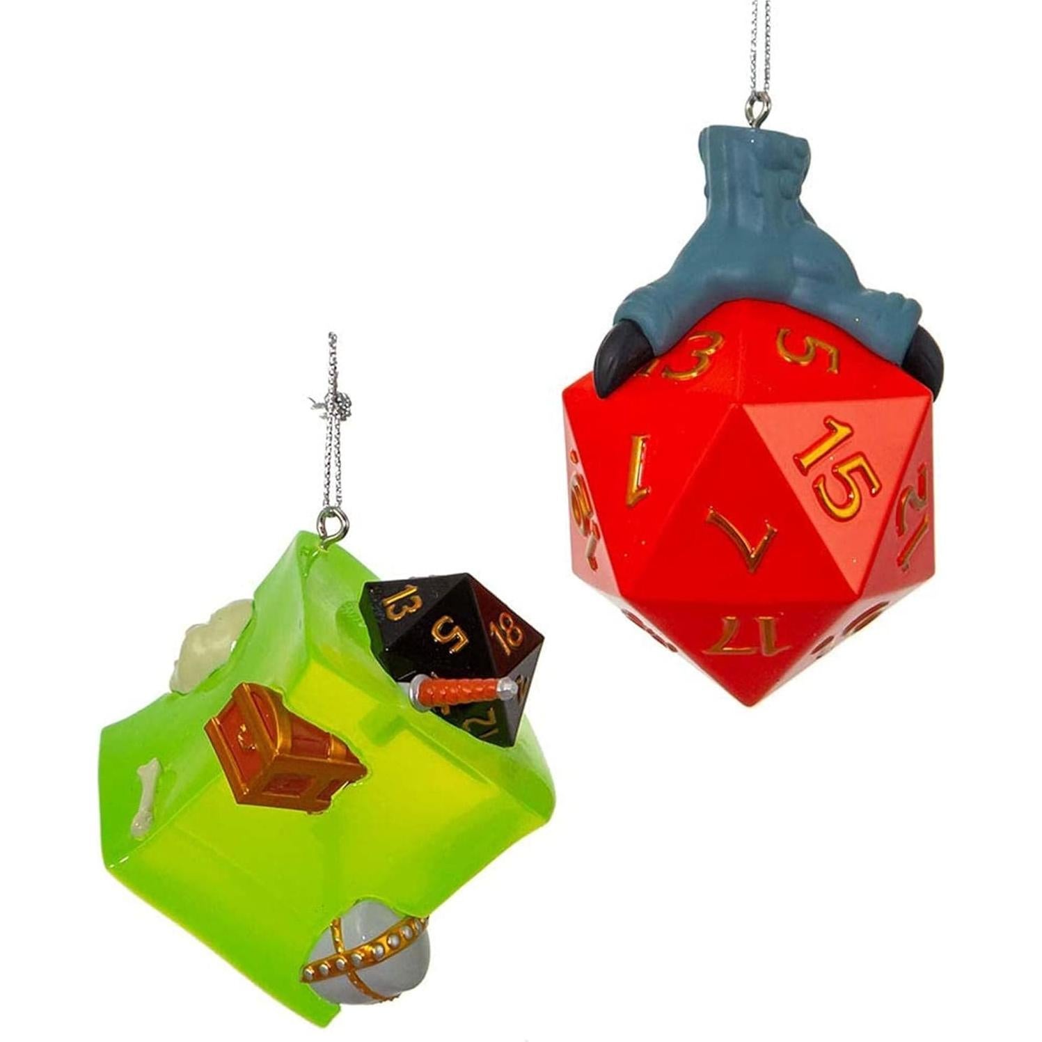 Set de 2 Dados y Cubo Gelatinoso Dungeons and Dragons Kurt Adler