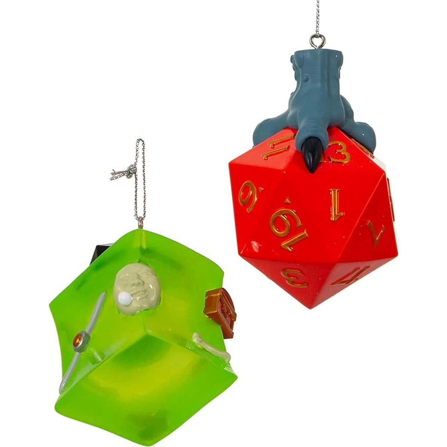 Set de 2 Dados y Cubo Gelatinoso Dungeons and Dragons Kurt Adler