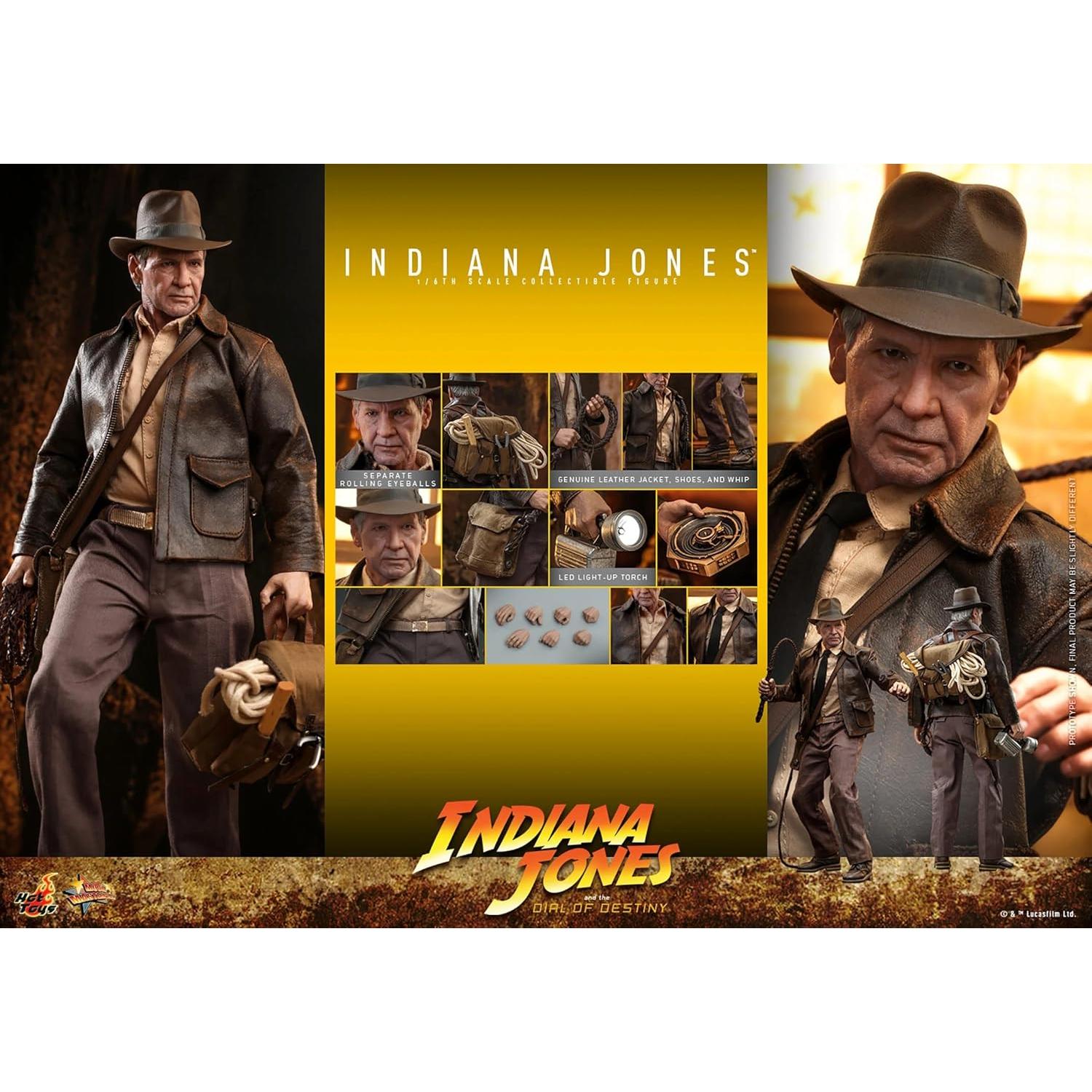 Figura de acción Indiana Jones Hot Toys 30 cm con accesorios