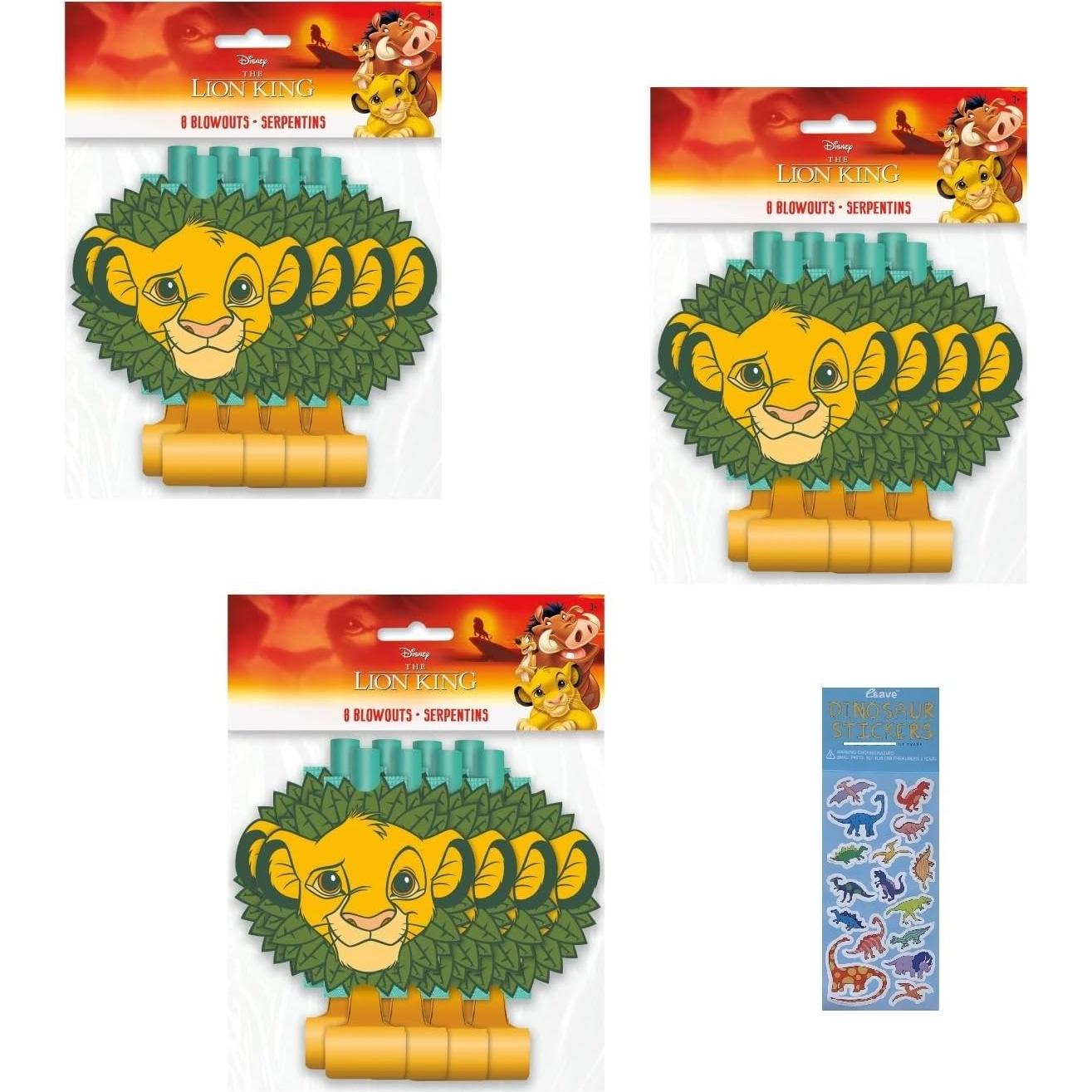 Paquete de Suministros Fiesta Rey León - 24 Silbatos