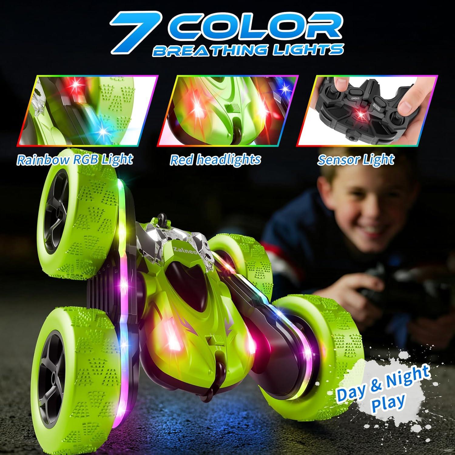 Coche Acrobático RC Zalneo Z1 4WD 360° Doble Lado LED USB-C