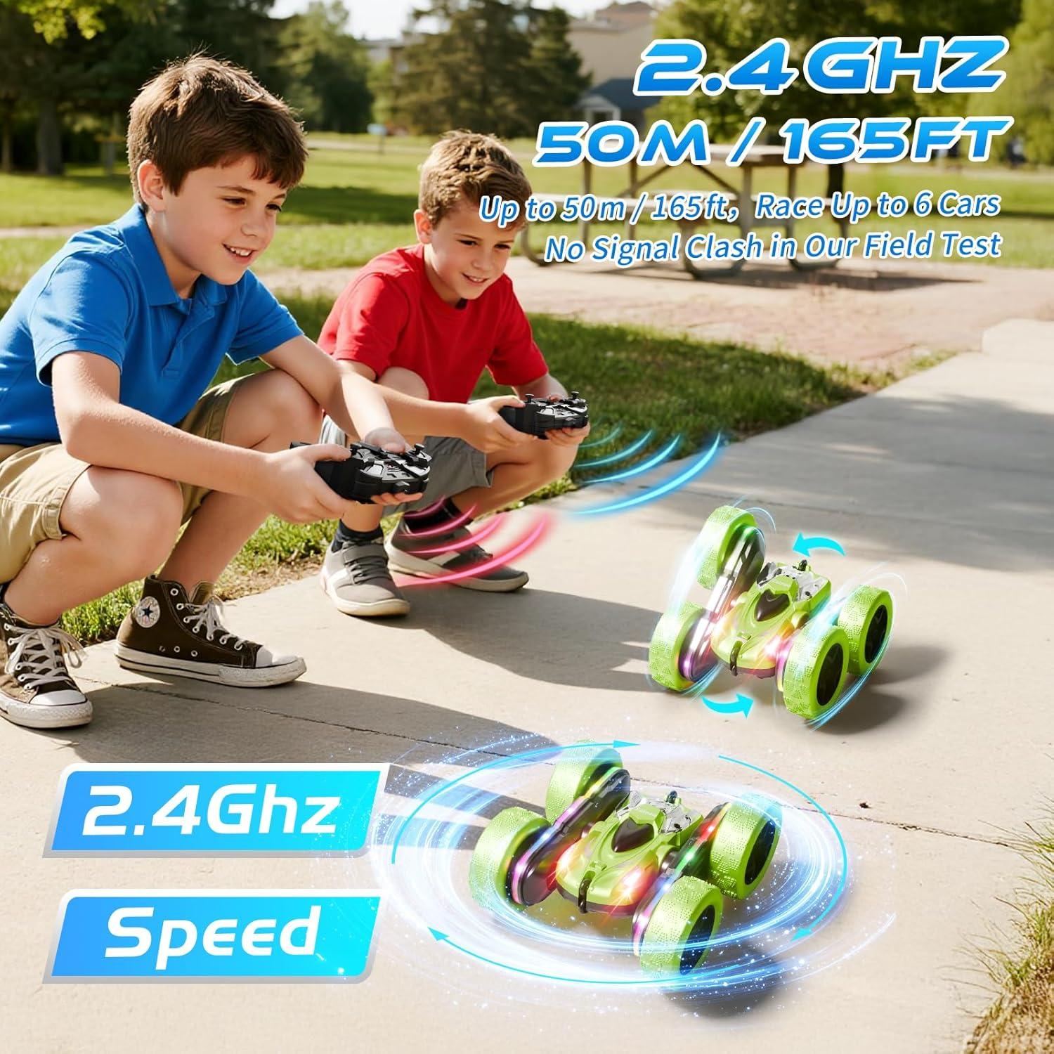 Coche Acrobático RC Zalneo Z1 4WD 360° Doble Lado LED USB-C
