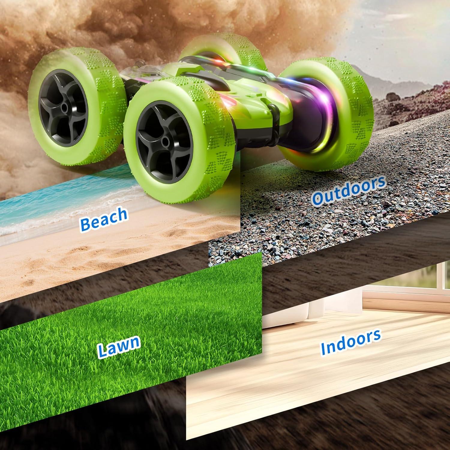 Coche Acrobático RC Zalneo Z1 4WD 360° Doble Lado LED USB-C