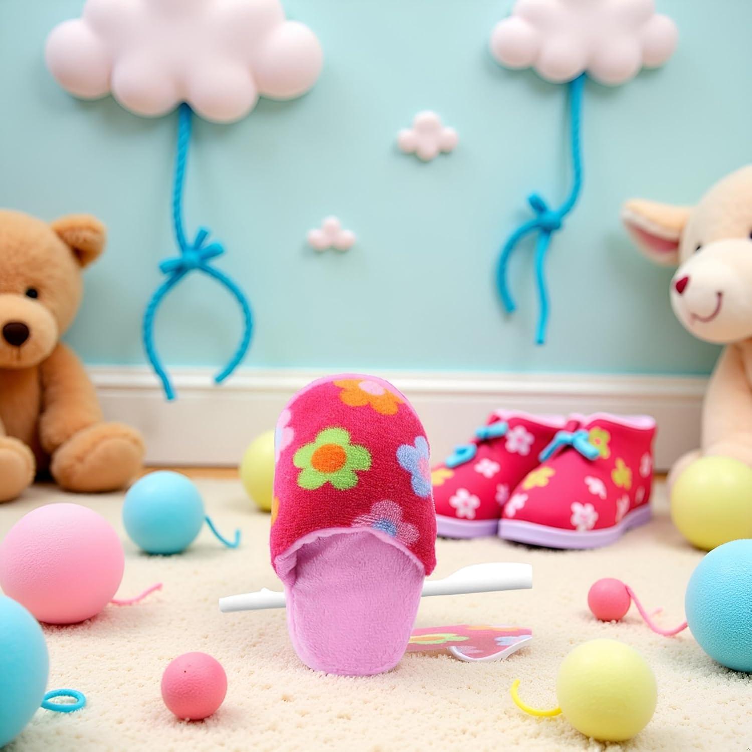 Juguete de Masticar Zhuluck Zapatilla Rosa para Perros y Gatos