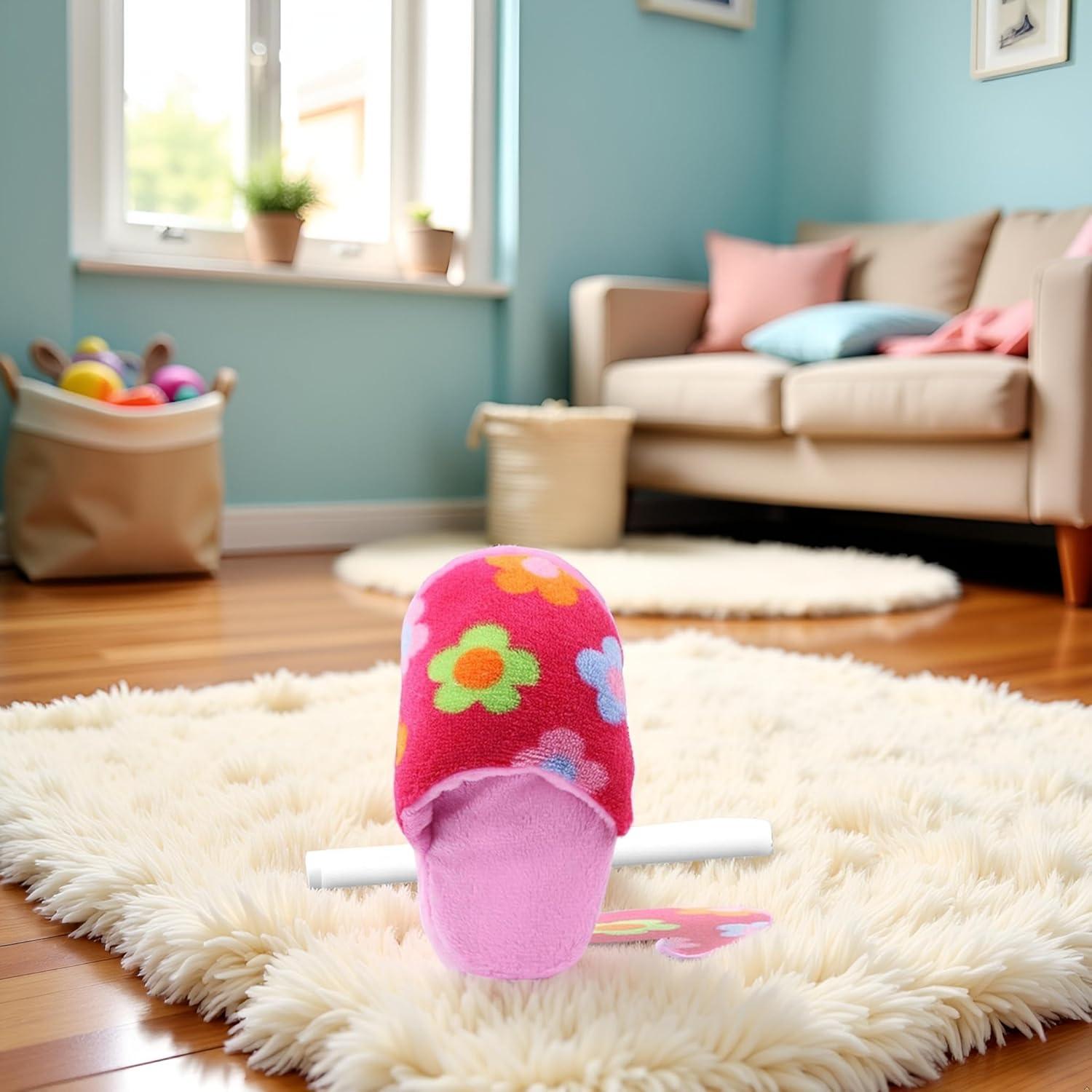 Juguete de Masticar Zhuluck Zapatilla Rosa para Perros y Gatos