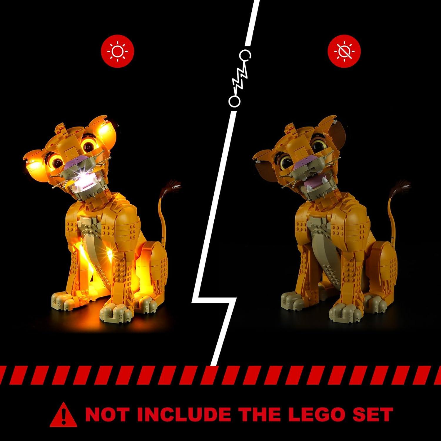 Kit de Luz LED BRIKSMAX para Lego 43247 Simba El Rey León