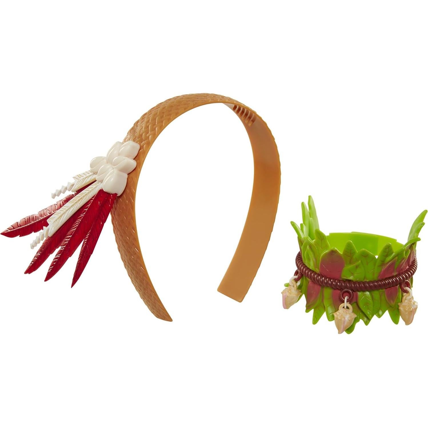 Conjunto de Accesorios Moana Disney - Diadema y Pulsera/Tobillo