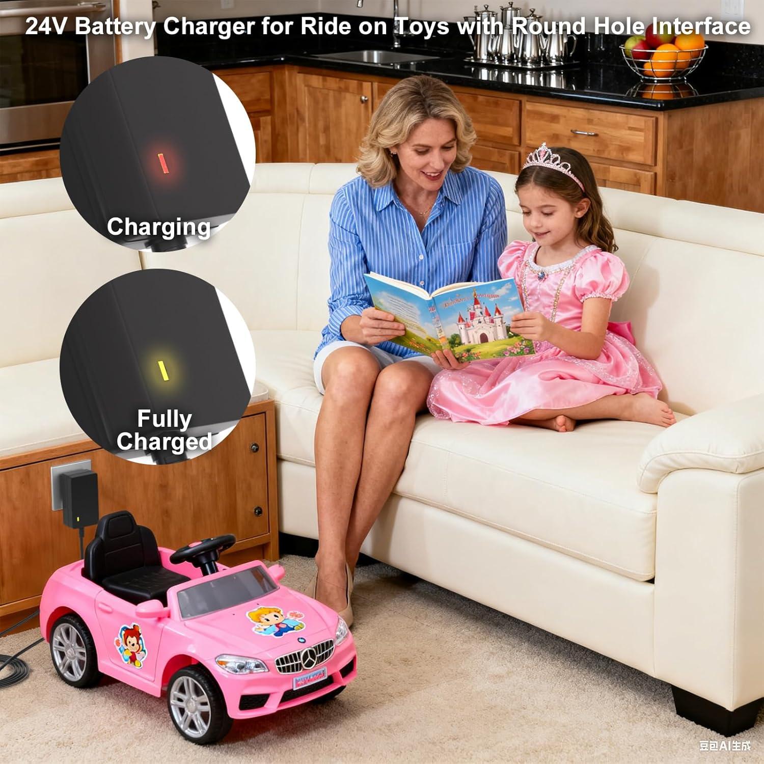Cargador 24V para Coches Eléctricos Kid Trax y Disney