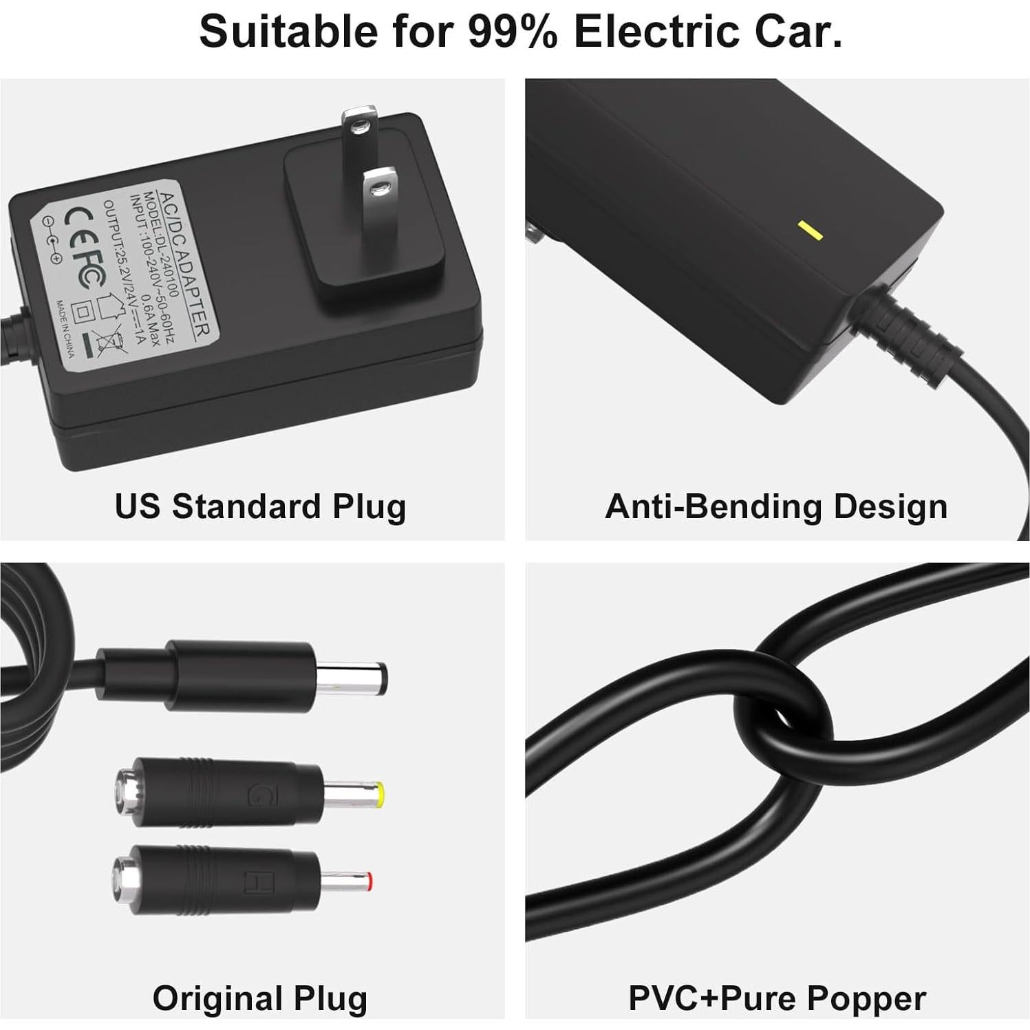 Cargador 24V para Coches Eléctricos Kid Trax y Disney