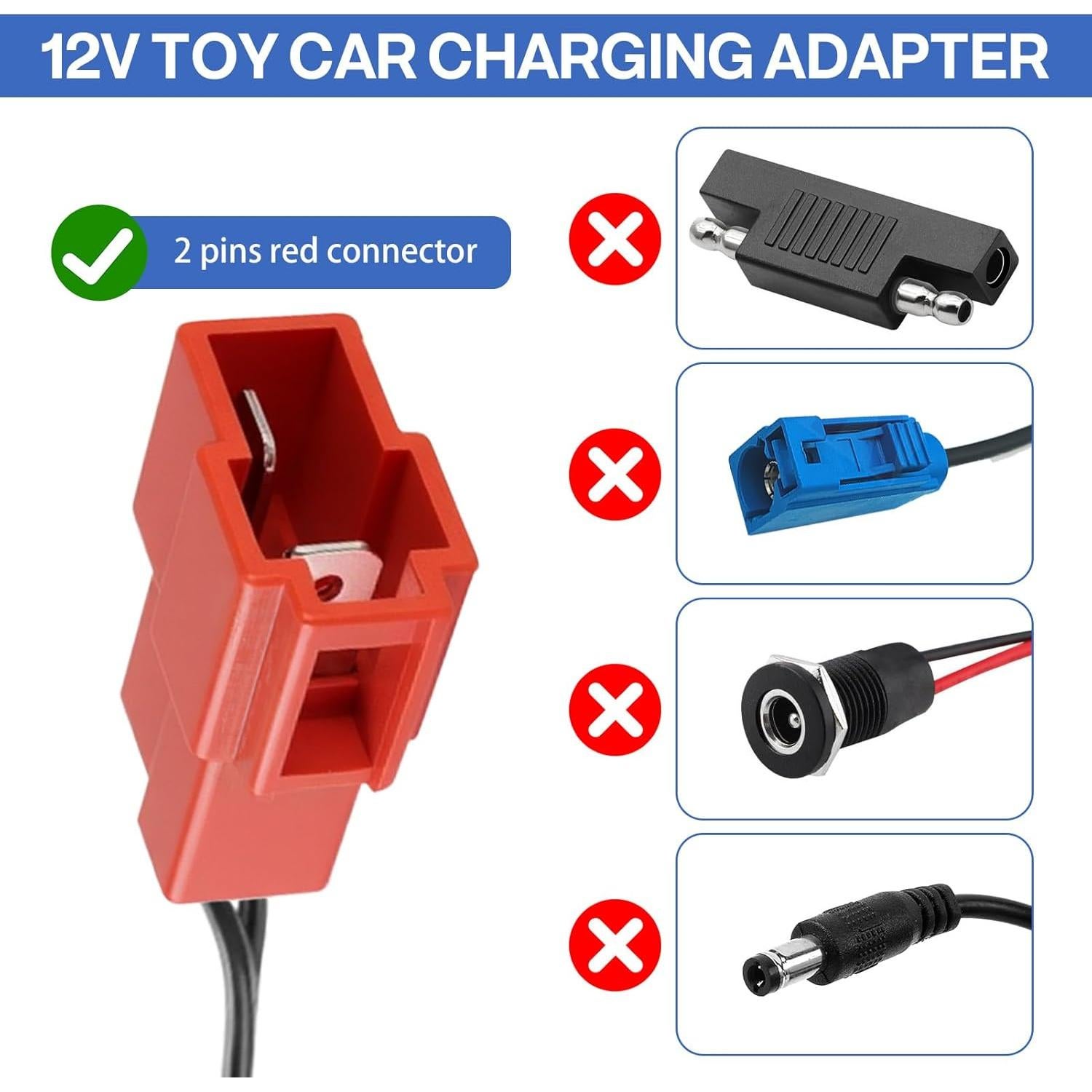 Cargador de Batería 12V Uelkr para Juguetes Eléctricos