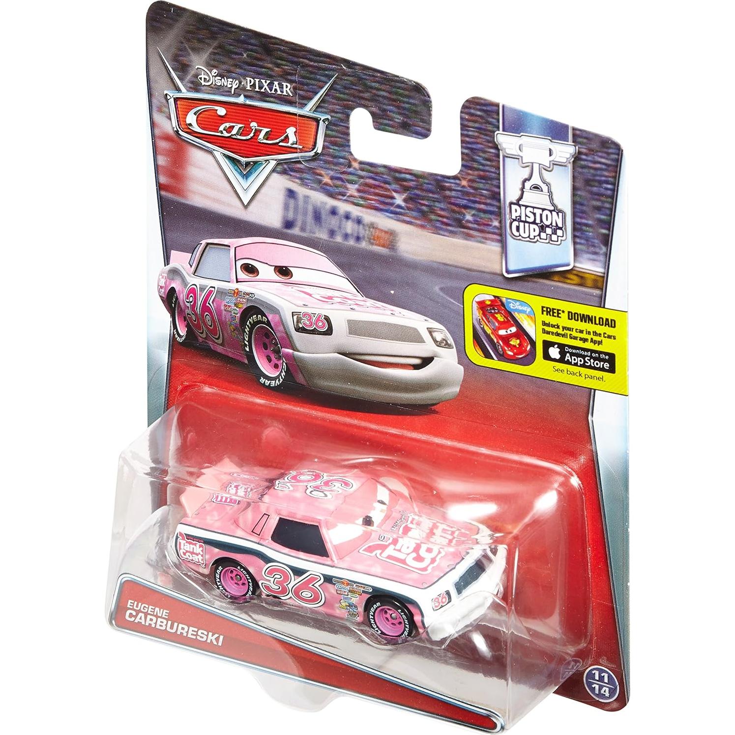 Vehículo Diecast Disney Pixar Cars - Tank Coat #36 - 1:55