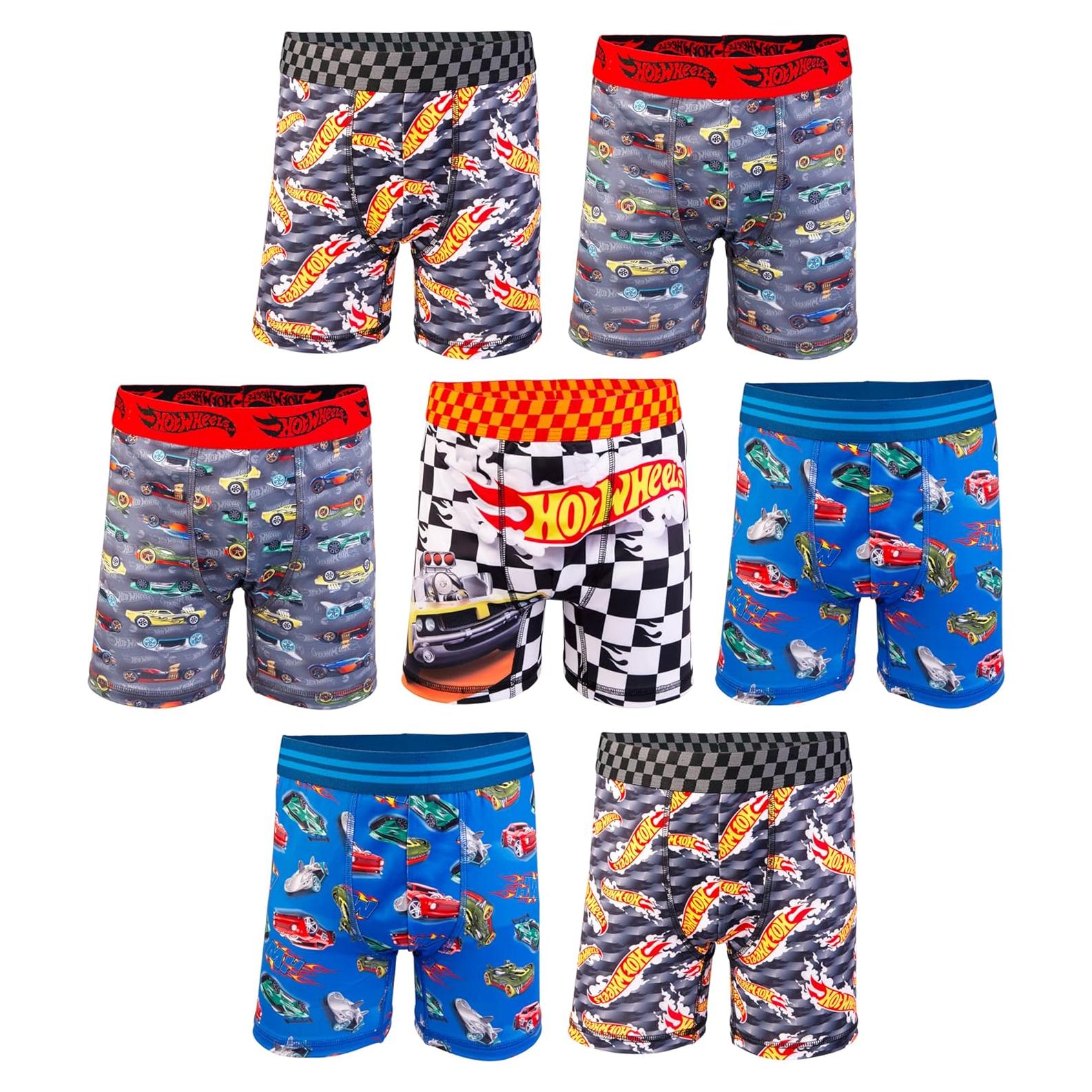 Boxers y calzoncillos Hot Wheels para niños 100% algodón y poliéster