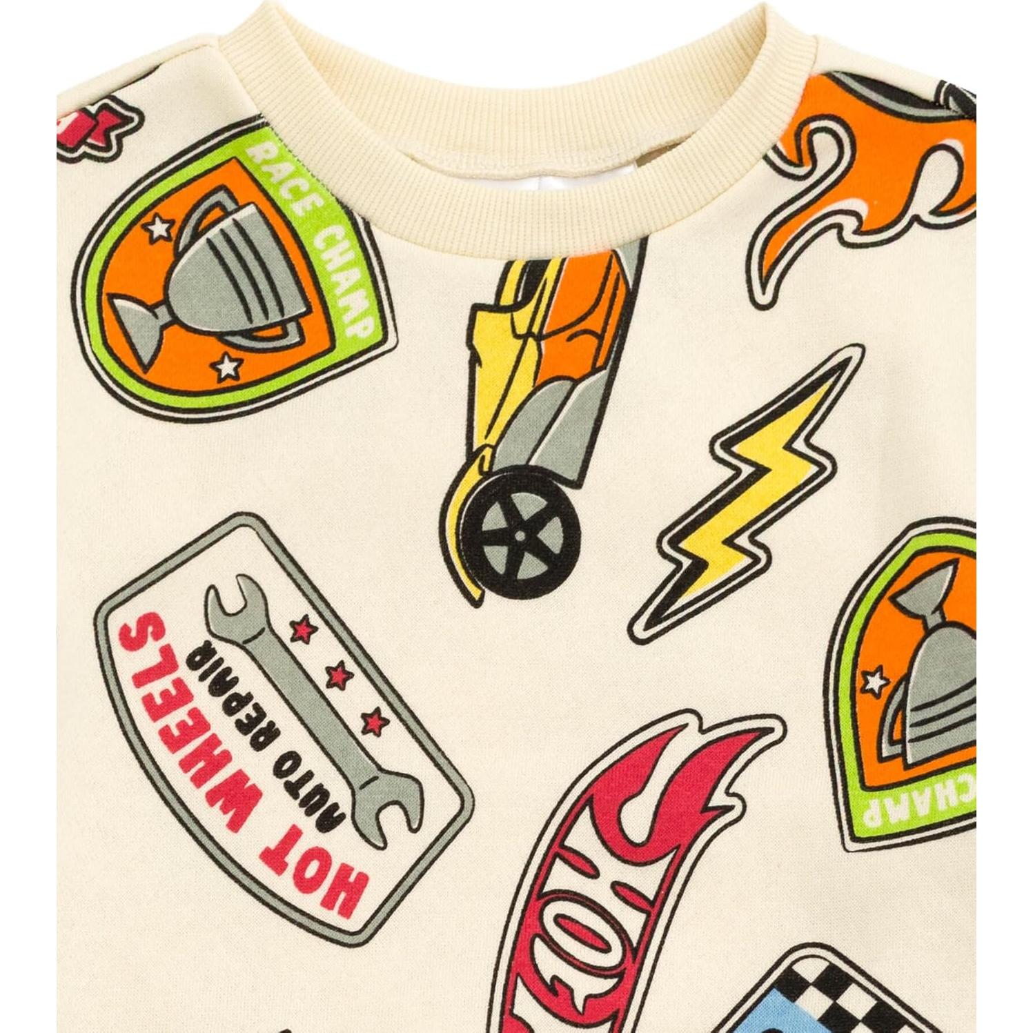 Conjunto Sudadera Forro Polar y Jogger Hot Wheels Niños 2T-12