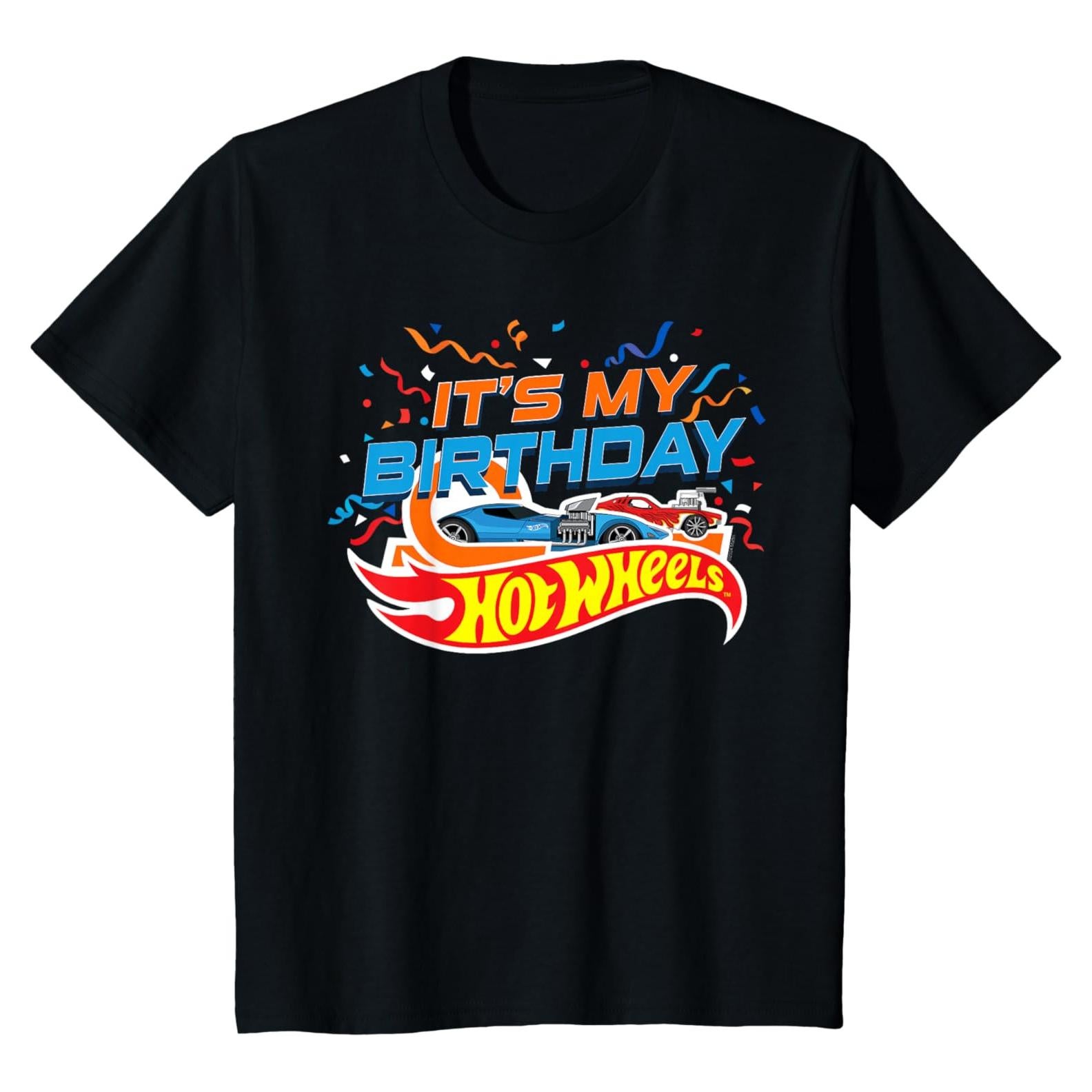 Camiseta de Cumpleaños Hot Wheels para Niños - Licencia Oficial