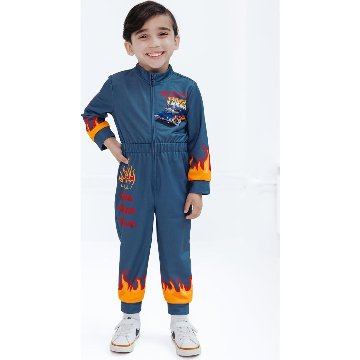 Mono de Carreras Hot Wheels para Niños 7-8 Años Gris