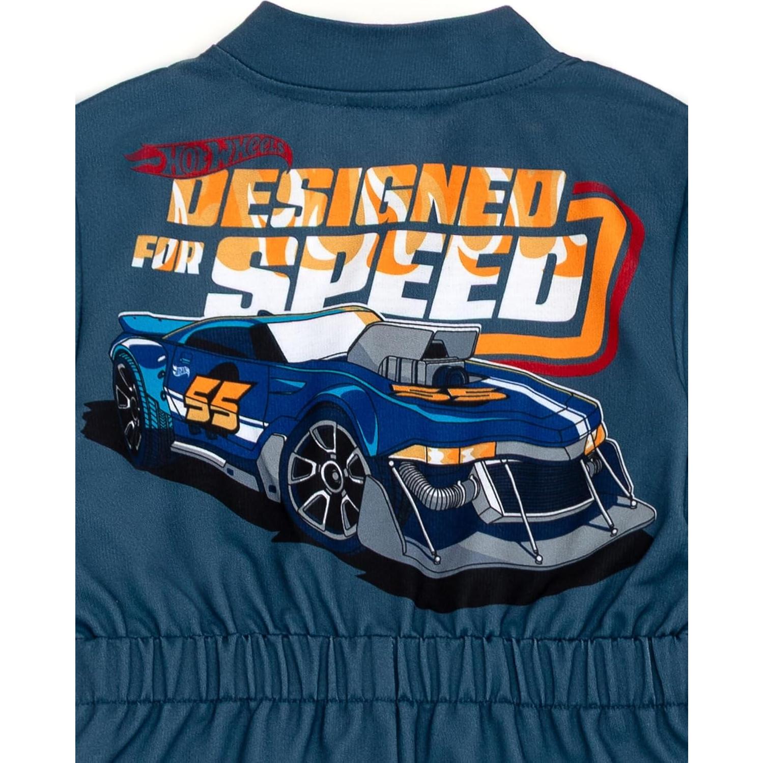 Mono de Carreras Hot Wheels para Niños 7-8 Años Gris