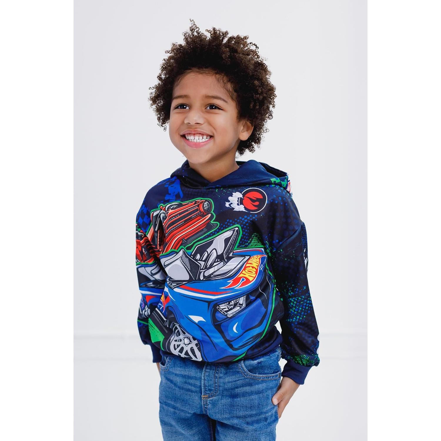 Sudadera con Capucha Hot Wheels para Niños 5T - Forro Polar