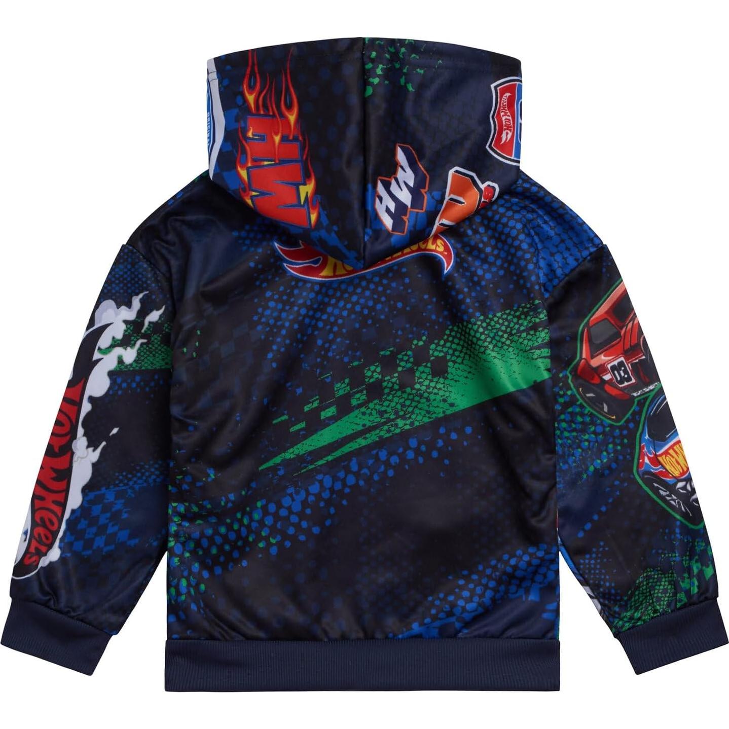 Sudadera con Capucha Hot Wheels para Niños 5T - Forro Polar