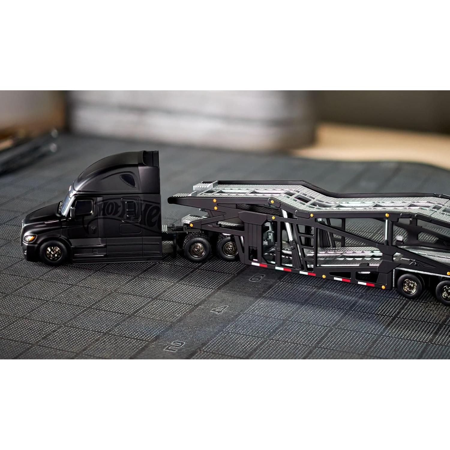 Camión Hot Wheels Freightliner Cascadia Elite 64 con Remolque
