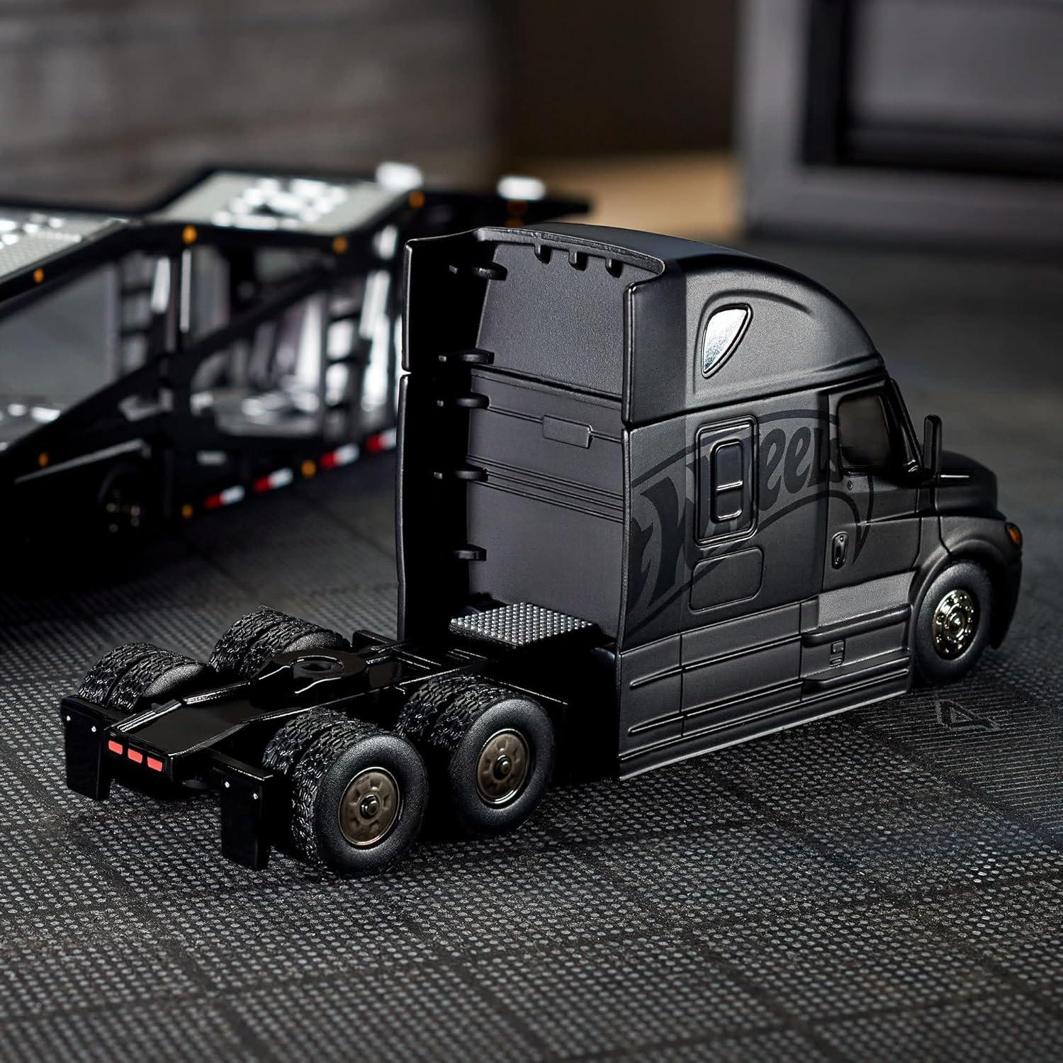 Camión Hot Wheels Freightliner Cascadia Elite 64 con Remolque