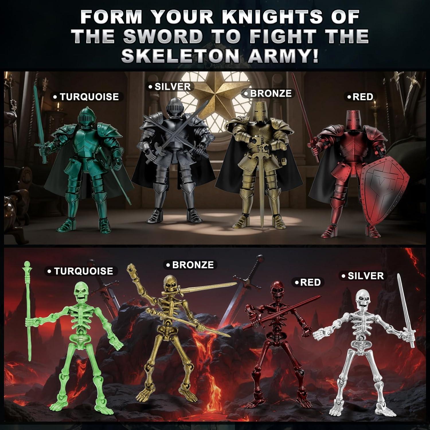 Juego de 8 Figuras de Acción BOZOBO Titan 13 Multiarticuladas