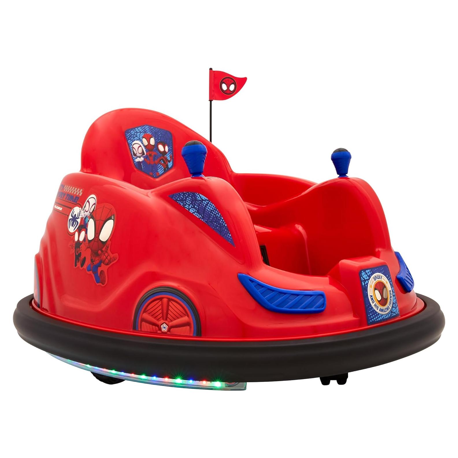 Coche de Choque Marvel Spidey 6V Flybar para Niños 1.5-4 Años