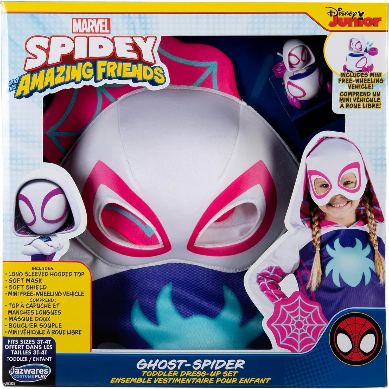 Disfraz Marvel Ghost Spider para Niños 3-4T - Conjunto Completo
