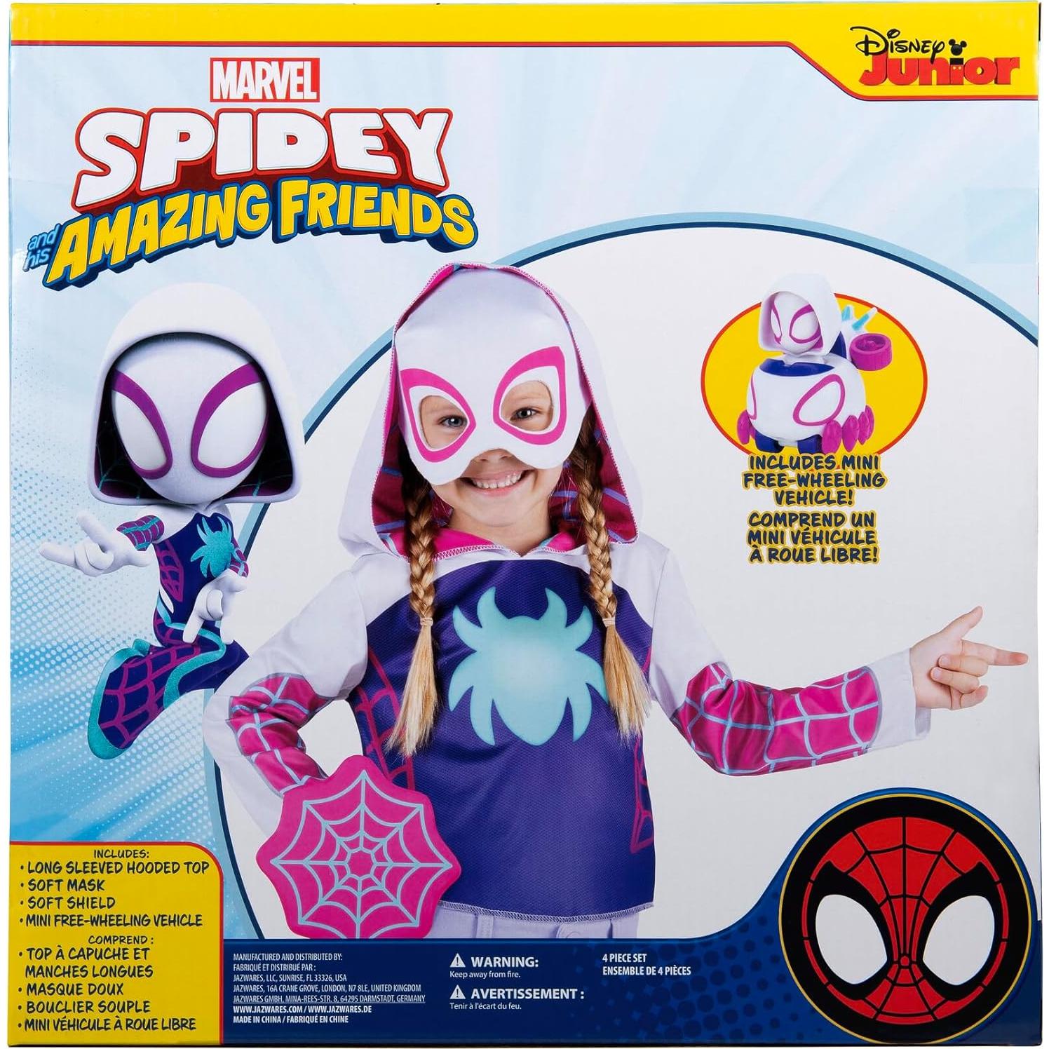 Disfraz Marvel Ghost Spider para Niños 3-4T - Conjunto Completo