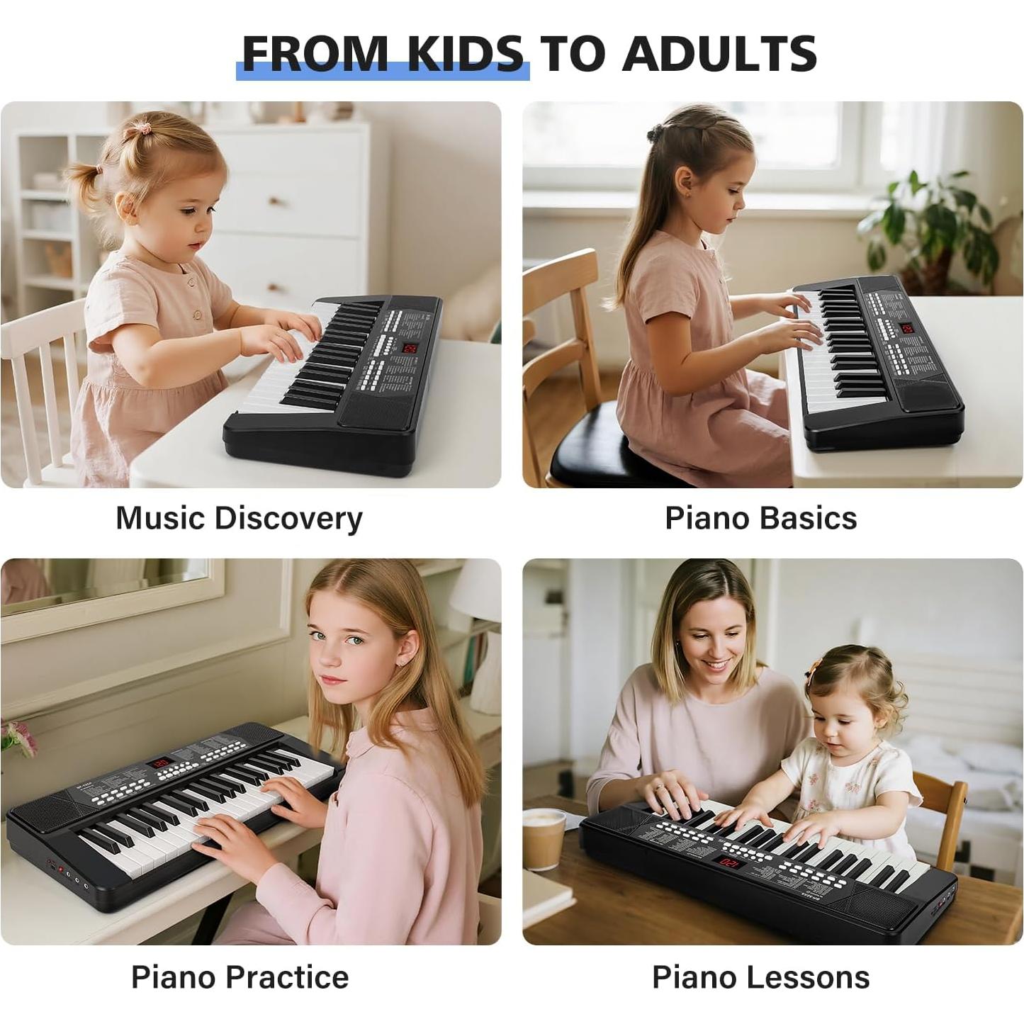 Teclado Electrónico MusicForset 37 Teclas Recargable LED